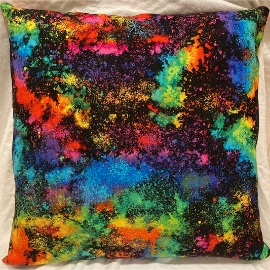decorative pillow cover colorful galaxy
